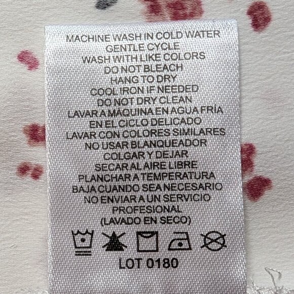 Hilary Radley Split Neck Abstract Floral Print Blouse - Picture 11 of 11